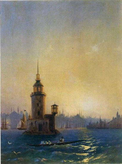 View Of The Leander Tower, 1848 - Click Image to Close