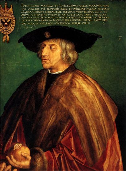 Portrait Of Emperor Maximillian I, 1519 - Click Image to Close