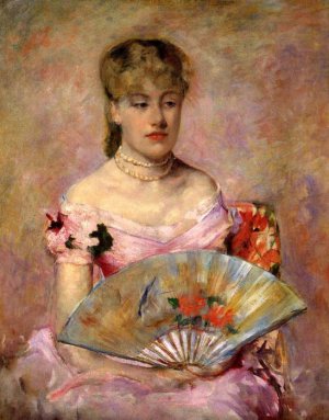 Cassatt Oil Paintings - Lady With A Fan