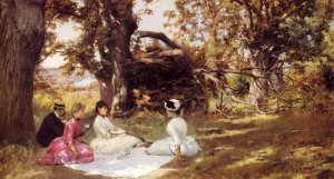 Picnic Under The Trees, C.1895