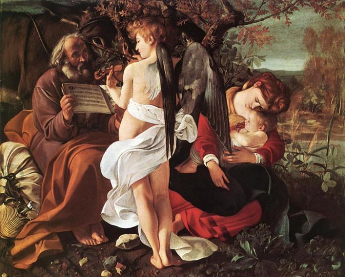 Rest On Flight To Egypt, 1596-1597 - Click Image to Close