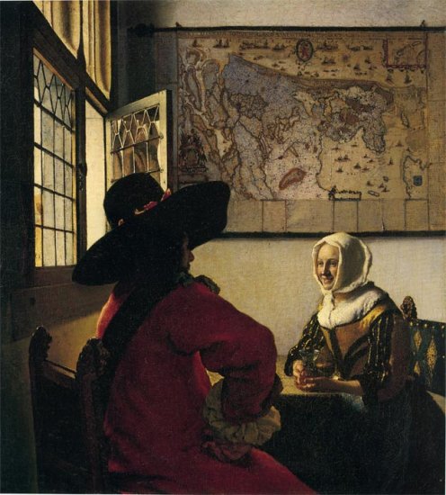 Officer And Laughing Girl, 1660 - Click Image to Close