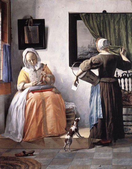 Woman Reading A Letter, 1662-1665 - Click Image to Close