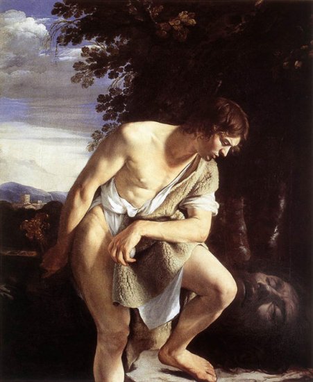 David Contemplating The Head Of Goliath, 1610 - Click Image to Close