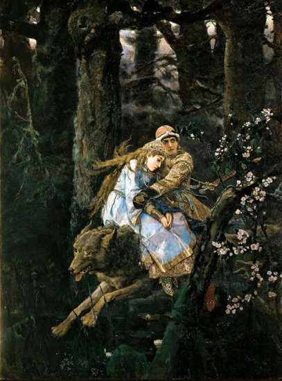 Ivan Zarevic Riding The Gray Wolf. 1889 - Click Image to Close