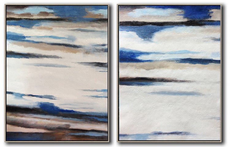 Set Of 2 Contemporary Art #SOTAC0A13 - Click Image to Close