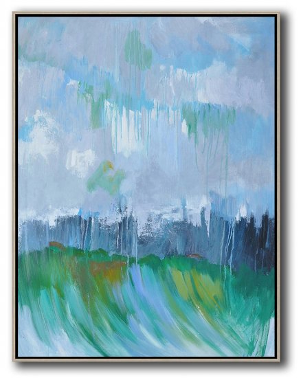 Vertical Abstract Landscape Art #ABV0A56 - Click Image to Close