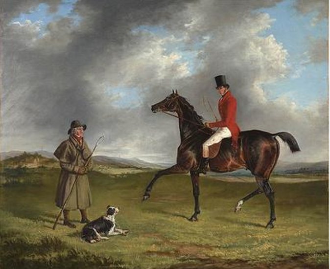 A Sportsman Thrown Out, Enquiring Of A Shepherd, 1830 - Click Image to Close