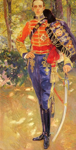 Retrato Del Rey Don Alfonso XIII Con El Uniforme De Husares [Portrait Of King Alfonso XIII In A Hussar"s Uniform], 1907