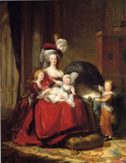 Vigee-Lebrun Paintings - Queen Marie-Antoinette And Her Children - Click Image to Close