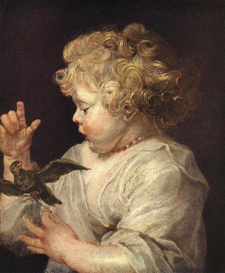 Boy With Bird, C.1616 - Click Image to Close