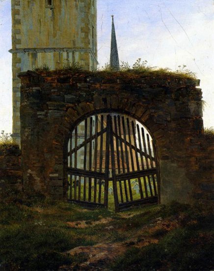 The Cemetery Gate (The Churchyard), 1825-1830 - Click Image to Close