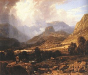 Landscape In The Lake District With The Vale Of St. John Between Thirlmere And Keswick