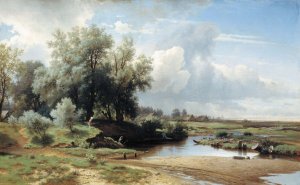 Oil Painting Reproduction Of Kamenev - Landscape