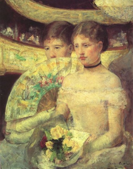 Cassatt Oil Paintings - The Loge - Click Image to Close