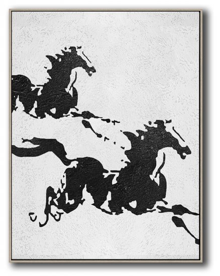 Vertical Minimal Horse Art #ADMPS0B67 - Click Image to Close