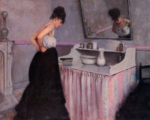 Woman At A Dressing Table, C.1873