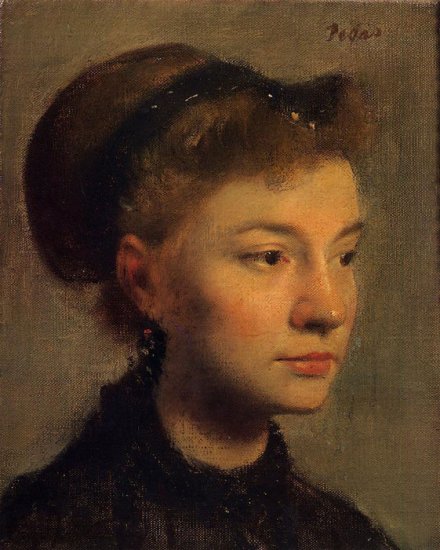 Head Of A Young Woman, 1867 - Click Image to Close