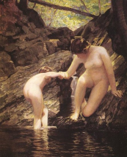 Kendall Oil Paintings - Bathers - Click Image to Close