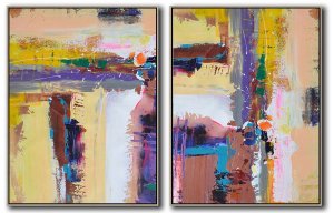 Set Of 2 Contemporary Art #SOTAC0A53