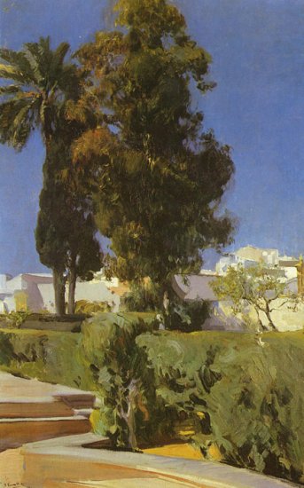 Corner Of The Garden, Alc?zar, Sevilla, 1910 - Click Image to Close