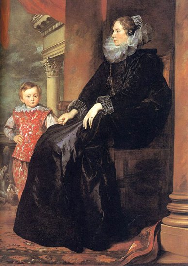 Genoese Noblewoman With Her Son, 1626 - Click Image to Close