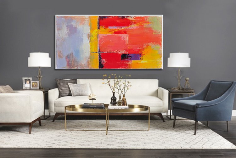 Panoramic Palette Knife Contemporary Art #CTPPS0A55 - Click Image to Close