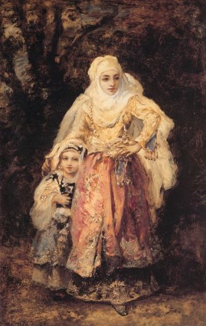 Oriental Woman And Her Daughter, 1865