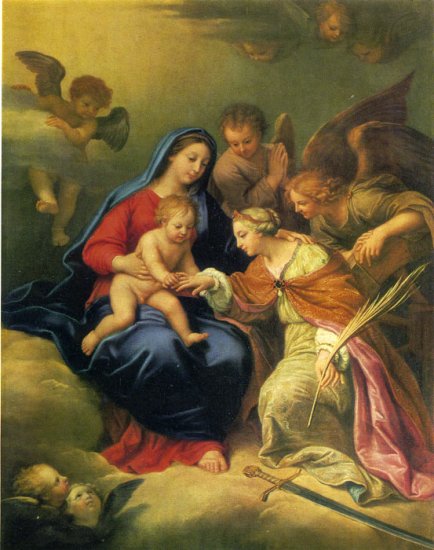 Mystic Marriage Of St Catherine, 1669 - Click Image to Close