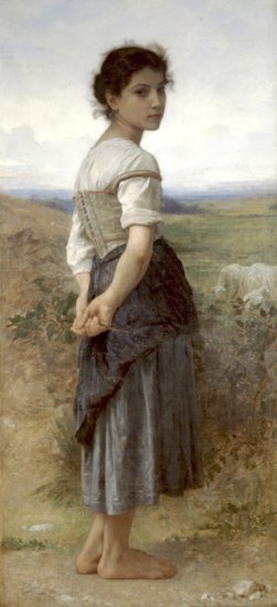 Jeune Bergere [Young Shepherdess], 1885 - Click Image to Close