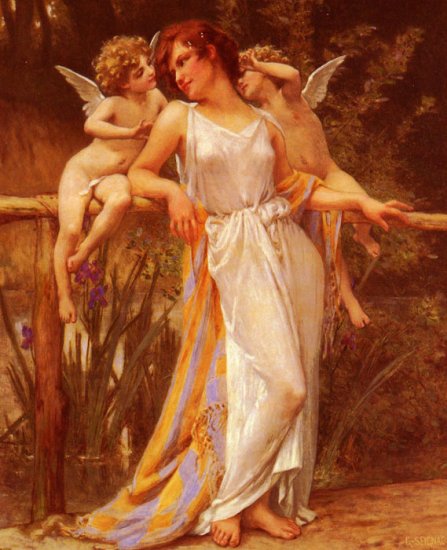 Nymphe Avec Puttis [Nymph With Cupids] - Click Image to Close