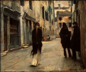 Sargent Paintings - A Street In Venice