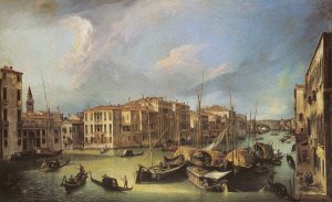 Grand Canal: Looking Nort-East From The Palazzo Corner-Spinelli To The Rialto Bridge, 1725