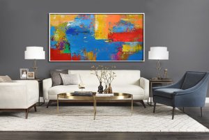 Panoramic Palette Knife Contemporary Art #CTPPS0A39