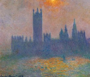 Houses Of Parliament, Effect Of Sunlight In The Fog , 1900