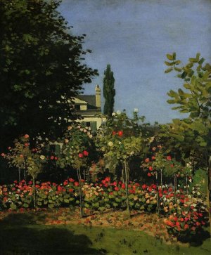 Garden In Flower , 1866