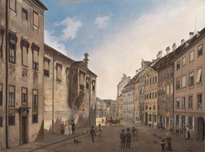 Residenzstrasse Looking Towards Max-Joseph-Platz In 1826