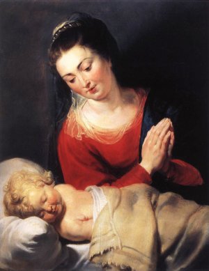 Virgin In Adoration Before The Christ Child, C.1615