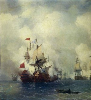 The Battle In The Straits Of Chios, 1848