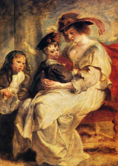 Helene Fourment With Two Of Her Children, Claire-Jeanne And Francois - Click Image to Close