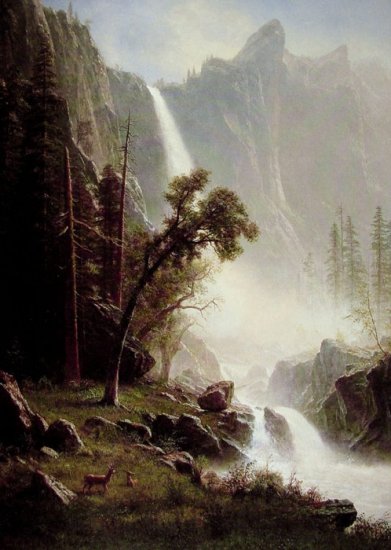 Bridal Veil Falls, Yosemite.1871-1873 - Click Image to Close