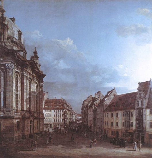 Dresden, The Frauenkirche And The Rampische Gasse, 1749-1753 - Click Image to Close