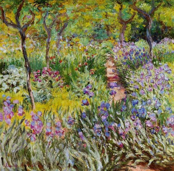 The Iris Garden At Giverny, 1899 - Click Image to Close