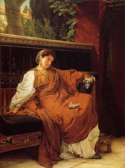 Lesbia Weeping Over A Sparrow, 1866 - Click Image to Close