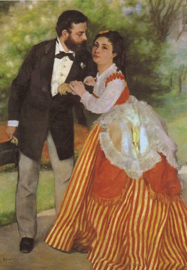 Alfred Sisley And His Wife, 1868 - Click Image to Close