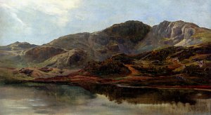 Landscape With A Lake, And Mountains Beyond, 1860