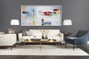 Panoramic Palette Knife Contemporary Art #CTPPS0A5