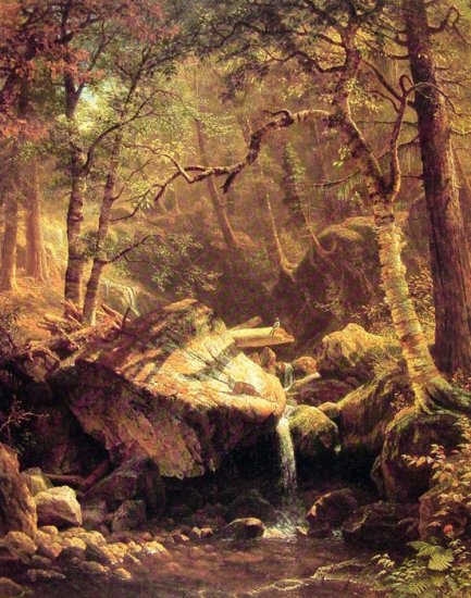 The Mountain Brook, 1863 - Click Image to Close