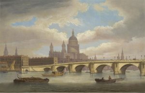 View Of The River Thames With St. Paul's Cathedral And Blackfriars Bridge, 1806