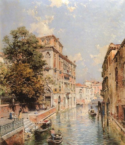 A View In Venice, Rio S. Marina - Click Image to Close